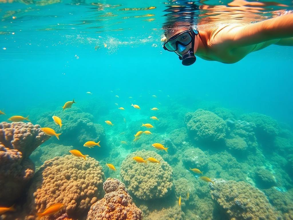 Turquoise water and a white sandbank near Mnemba, Zanzibar